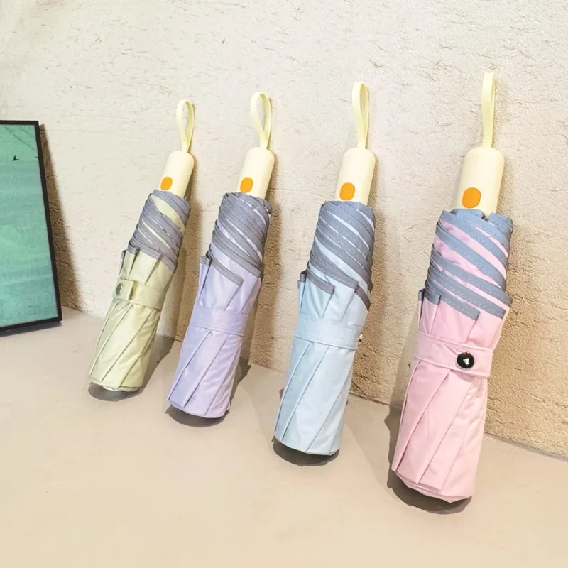 

1 шт., автоматический открытый зонт от солнца, защита от ультрафиолета и ветрозащитный компактный складной дорожный зонт для путешествий на открытом воздухе, зонт от солнца