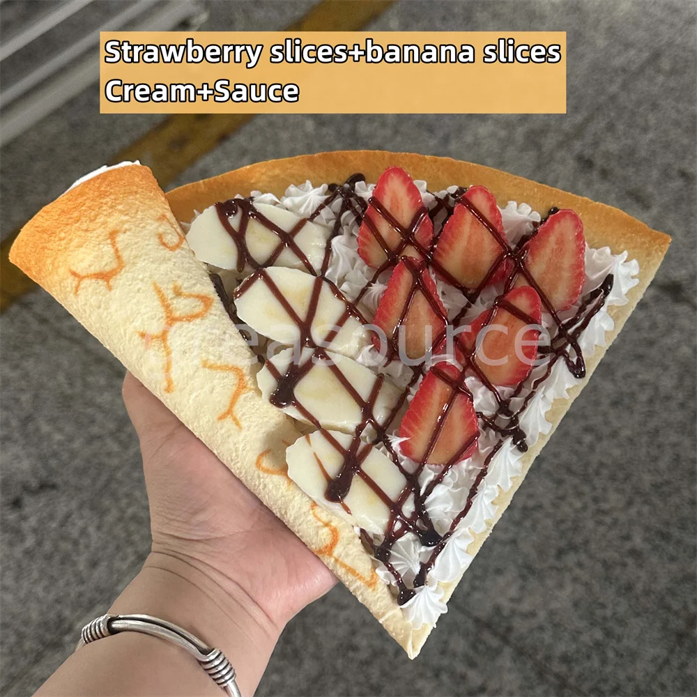 

Craft Crepe Cake AMRS Prop Window Display Sample Order Model Open Dessert Shop Stall Banana Butter Milk Spread Drizzle Chocolate