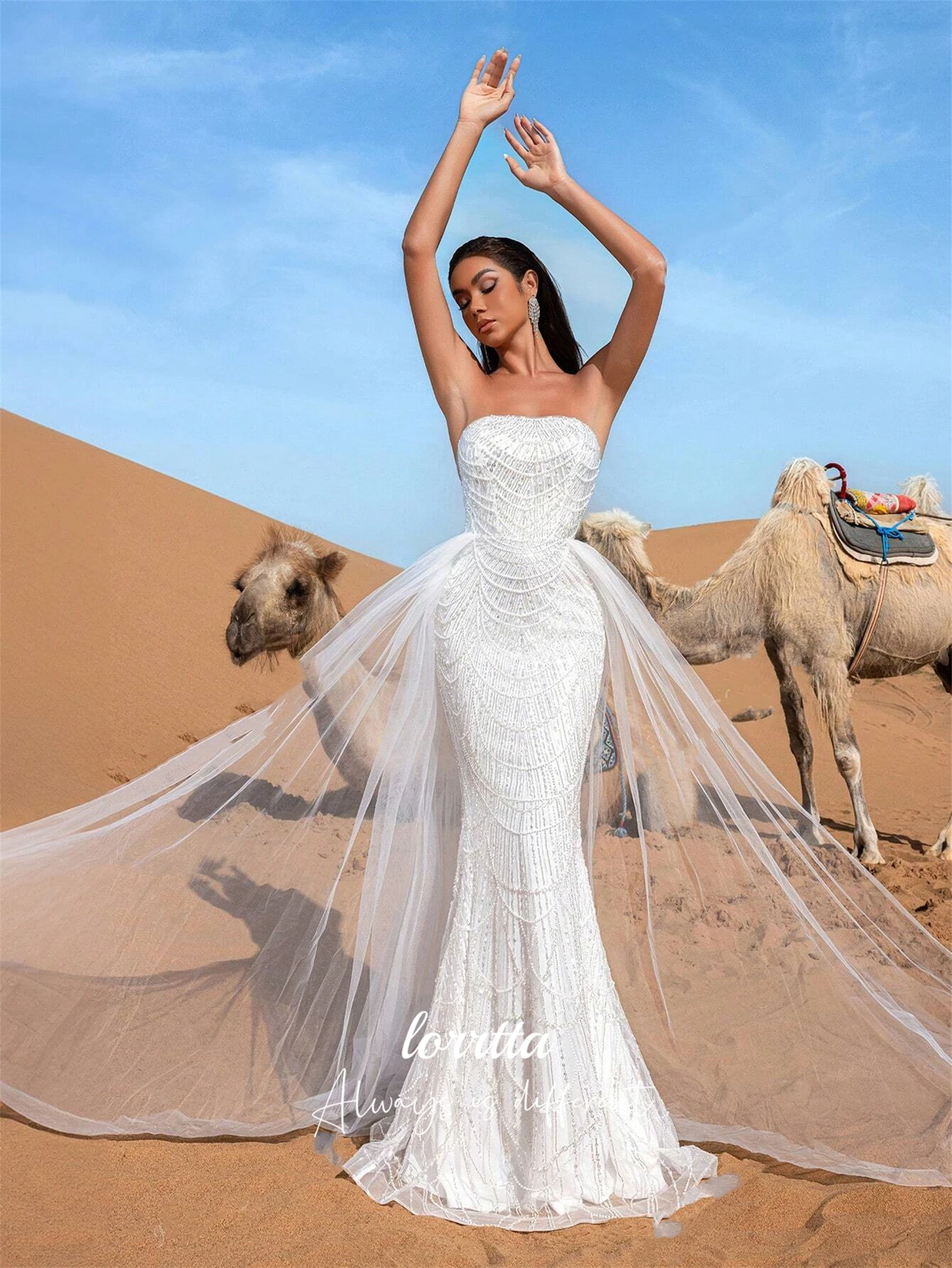

Lorrtta Customized Women Evening Dress for Wedding Guest Elegant Party Dresses 2025 Special Occasion Dress Mermaid فساتين سهرة