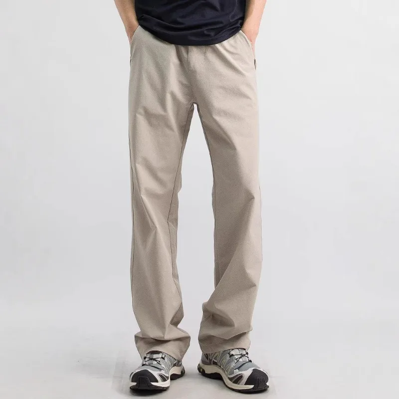 

Новые весенне-осенние повседневные брюки для мужчин, свободные универсальные быстросохнущие спортивные прямые тонкие брюки