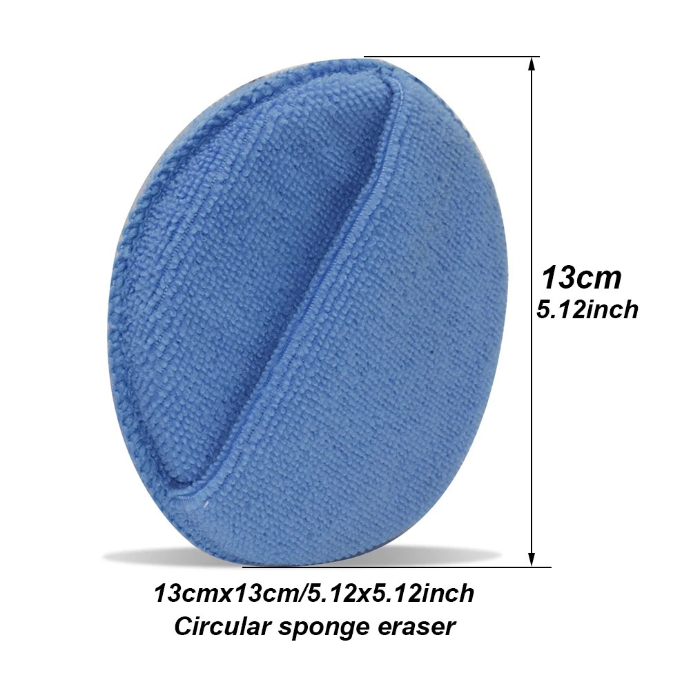 1 Pcs 13cm Car Wax Sponge Car Cleaning Vehicle Accessories Foam Applicator Dust Remove Auto Care Polishing Pad Detailing