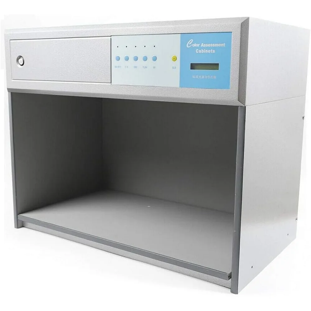 خزانة تقييم الألوان بمصدر الضوء بأربعة ألوان لطباعة وصباغة النسيج، وحدة تحكم بالألوان الصناعية ذات المدى الطويل #4