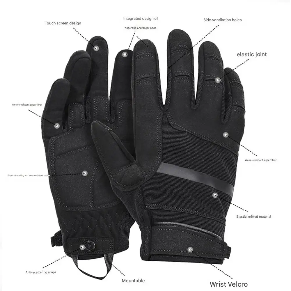 Tactical Shooting Gloves Ultra-thin Breathable Combat Gloves Touchscreen Shockproof Gloves for Outdoor Cycling Hunting Camping