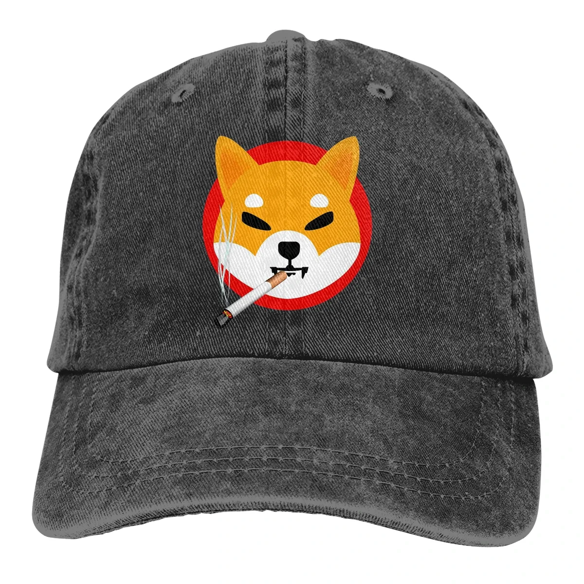 Washed Men's Baseball Cap Doge Killer Trucker Snapback Caps Dad Hat Shiba Inu Coin Crypto Miners Golf Hats