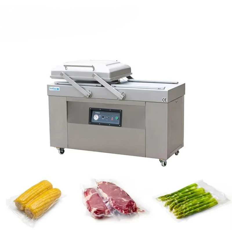 

DZ400/2SB automatic double chamber vacuum packaging machine,vacuum sealing machine packaging