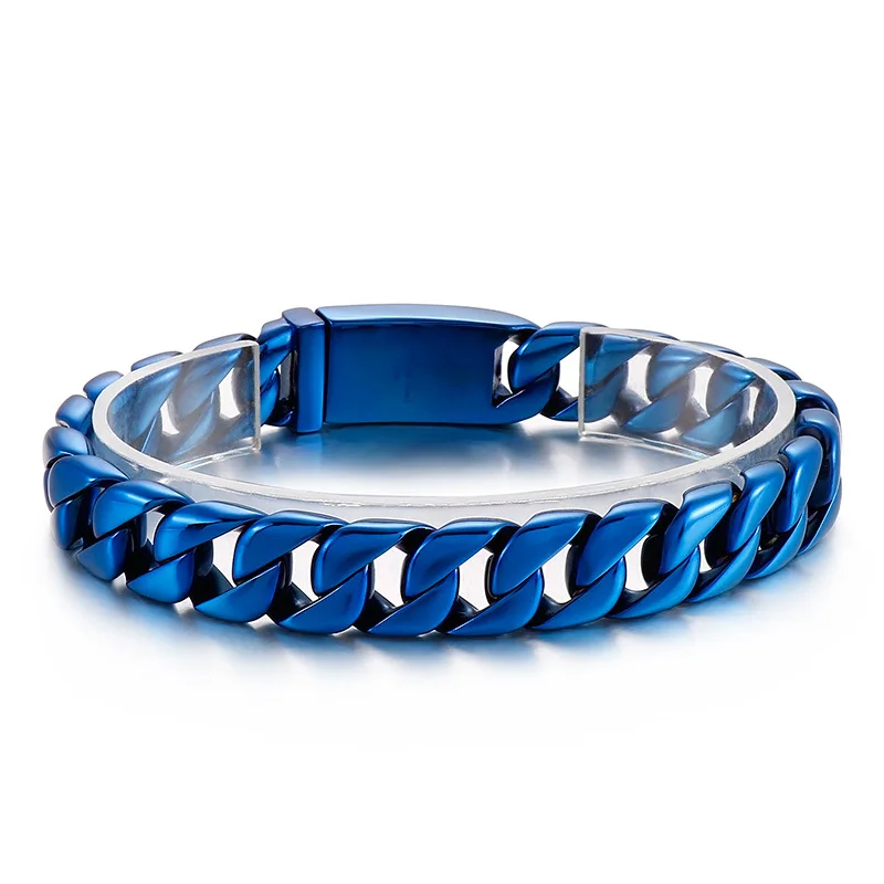 20/26/31MM 316L Rvs Curb Cubaanse Armband Enorme Zware Zilveren Kleur Tone Sieraden Heren vrouwen Biker Bike Chain Armbanden