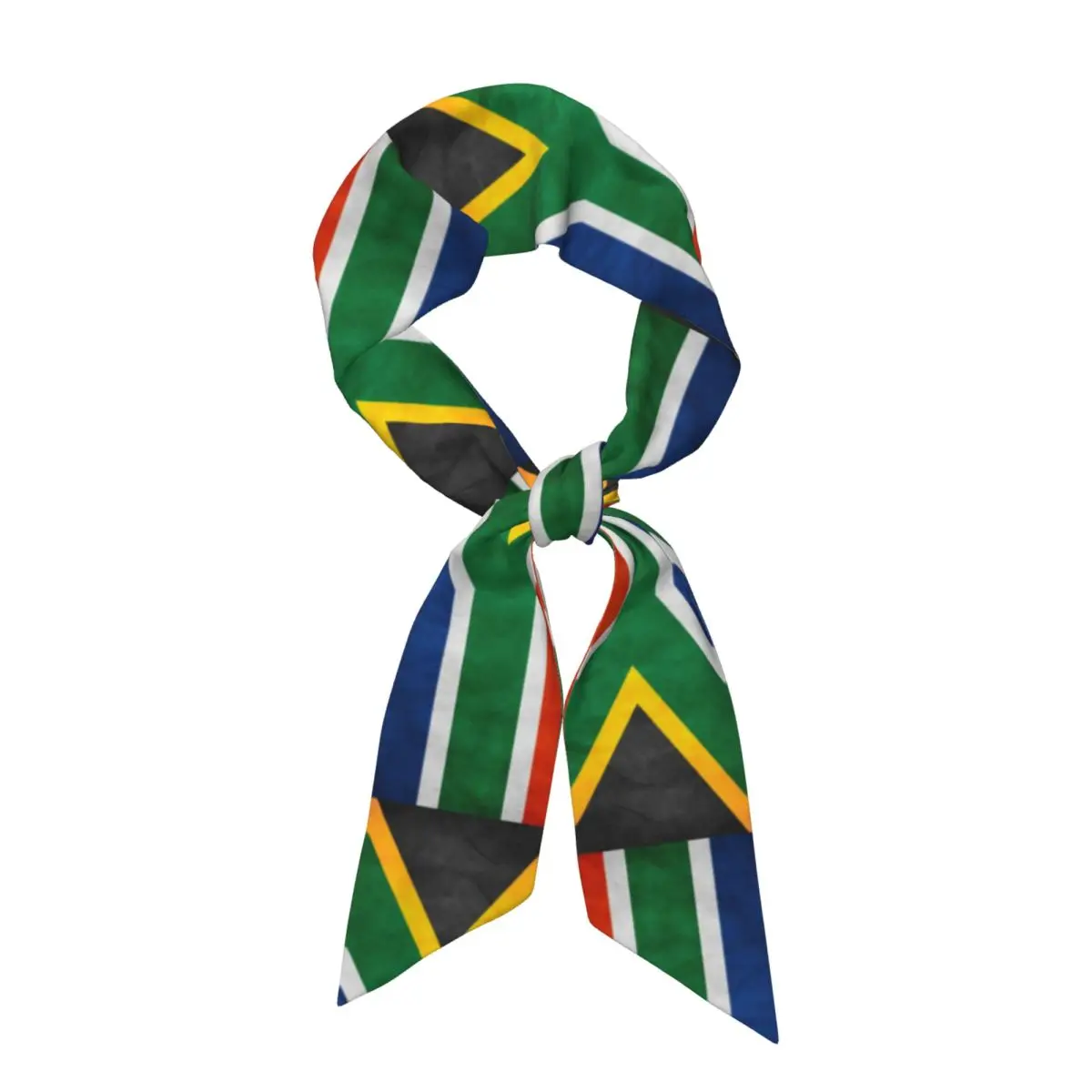 South Africa Flag National Flag Of South Africa Women Long Narrow Scarf Silky Skinny Scarf Multi-use Neck Head Wrap for