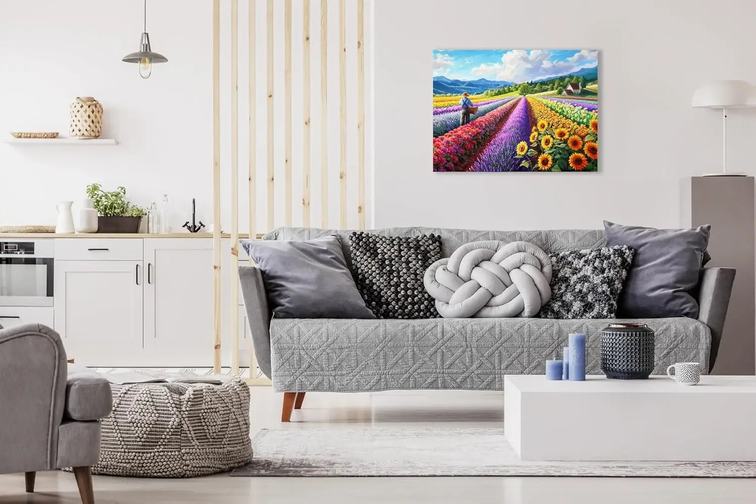 Naturlandschaft Erwachsene Holzpuzzle Blumenpuzzle Entspannendes Gehirn Familien-Herausforderungsspiel Perfekte Weihnachts- und Geburtstagsgeschenke