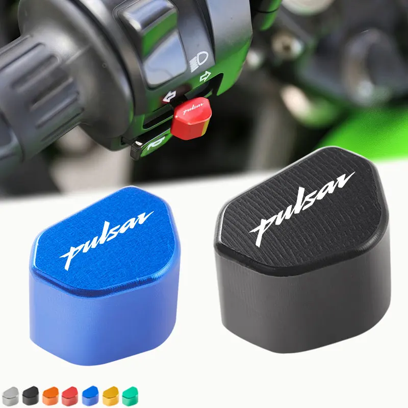 Botón de interruptor CNC para motocicleta Pulsar 200 NS 200 RS 200 AS 220 F Pulsar 180 150 Dominar 400, tapa de interruptor de señal de giro