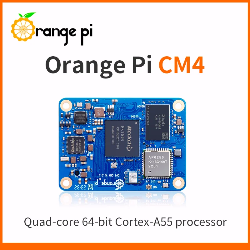 TopElec Orange Pi CM4 4GB Ram DDR4 Rockchip RK3566 32GB Emmc WIFI5-BT5.0 Orangepi CM4 Development Board Orange Pi Compute Module