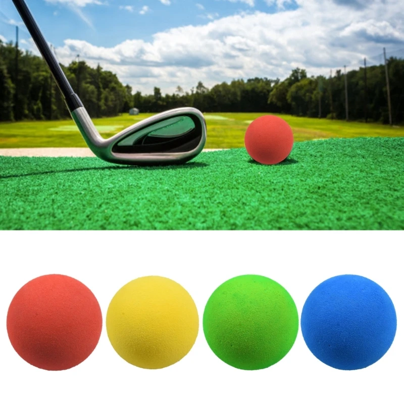 12/20pcs Sponge Practice Golf Ball Golf Training Ball Garden Soft Foams Elastic Golf Ball Set for Golf Practice, Outdoor, Indoor