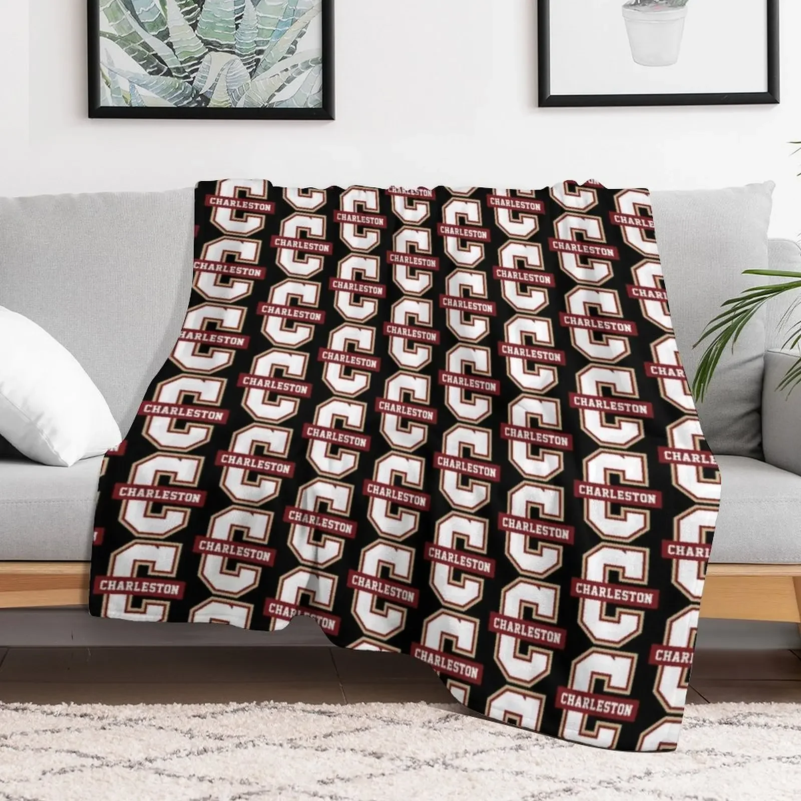 College of Charleston Cougars Throw Blanket for sofa Baby christmas decoration Blankets