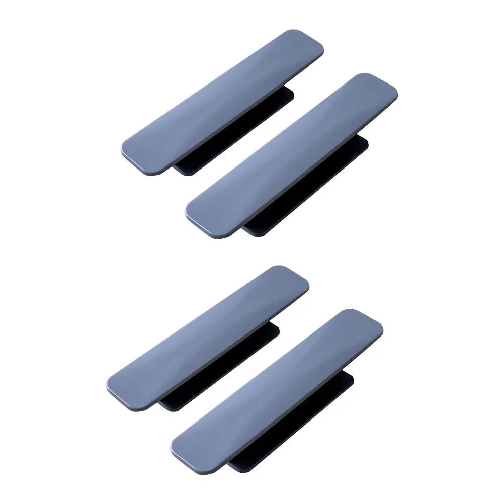 4Pcs Smooth Finish Cabinet Pull Handles Drawer Knobs for Wardrobe Cabinets Drawers Bins Chests Glass Doors Easy Install Home