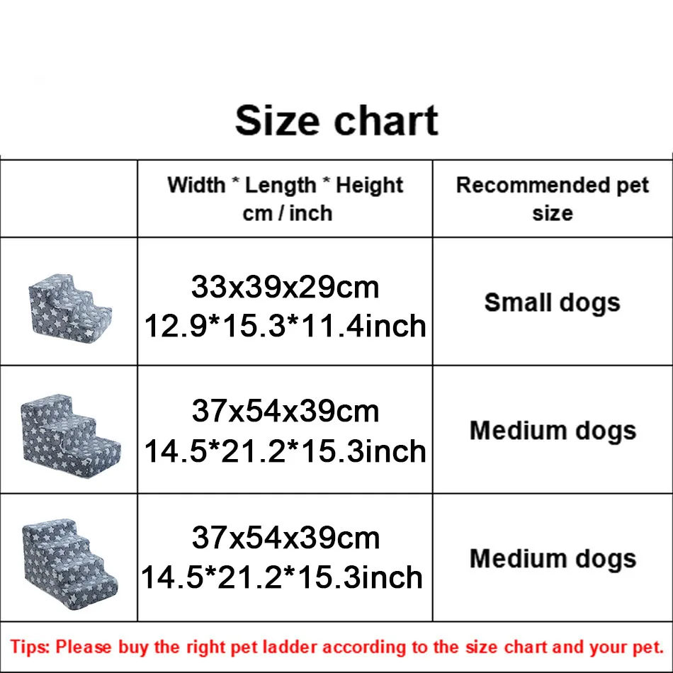 Pet Stairs Toys Cat Dog Ladder 2 3 4 Step Stairs for Dogs Puppy Ramp Detachable Sponge Pet Ladder Accessories