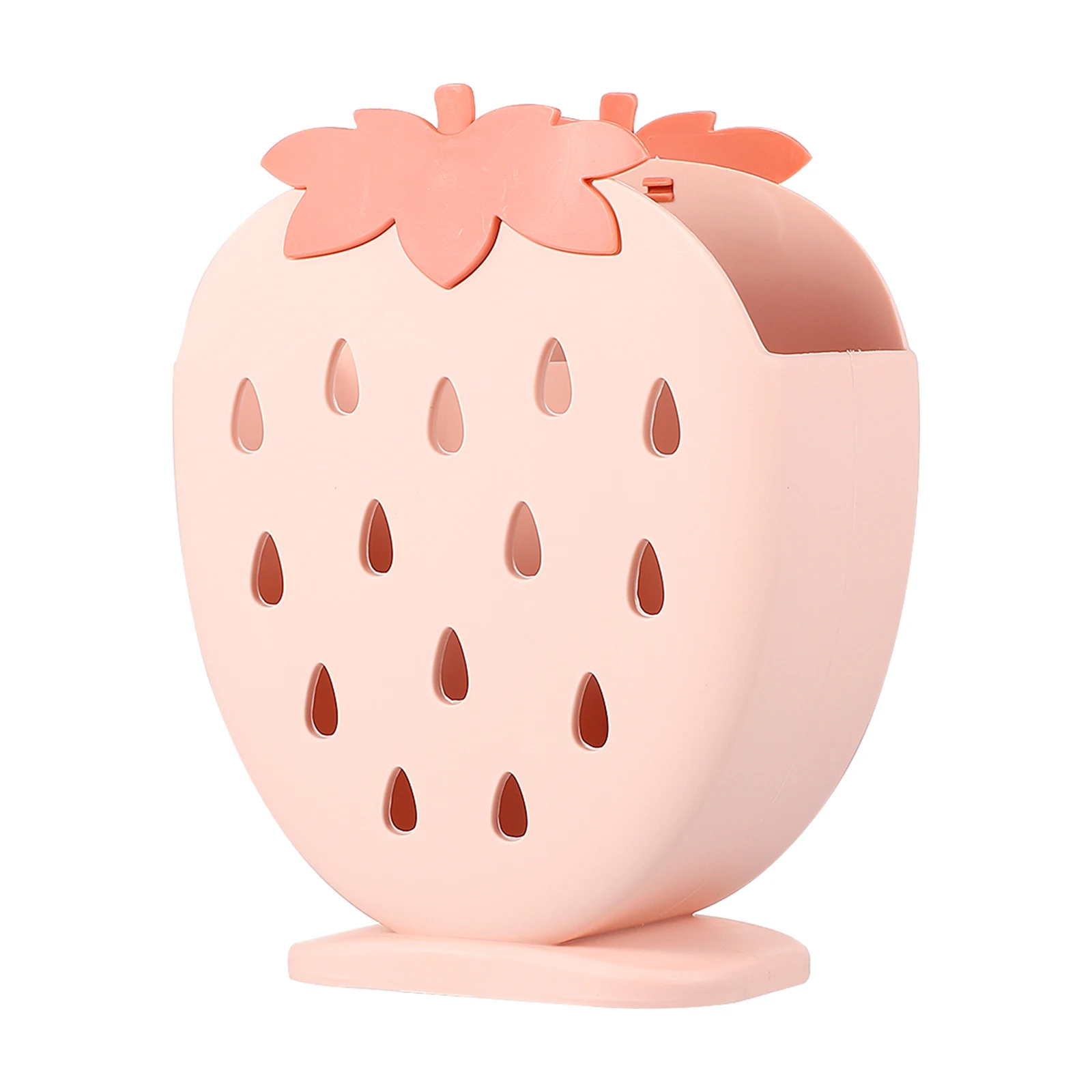 

1pc Plastic Cutlery Organizer Hanging Storage Basket Kitchen Sink Drying Mounted Desktop Utensil Holder Pink for Home