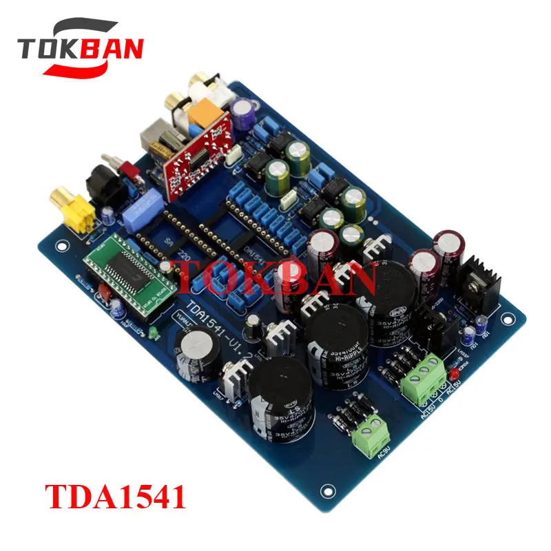 Tokban TDA1541 Optical Coaxial Decoder Board CS8412 NE5534 Does Not Include TDA1541 SAA720 IC for Diy Amplifier Audio