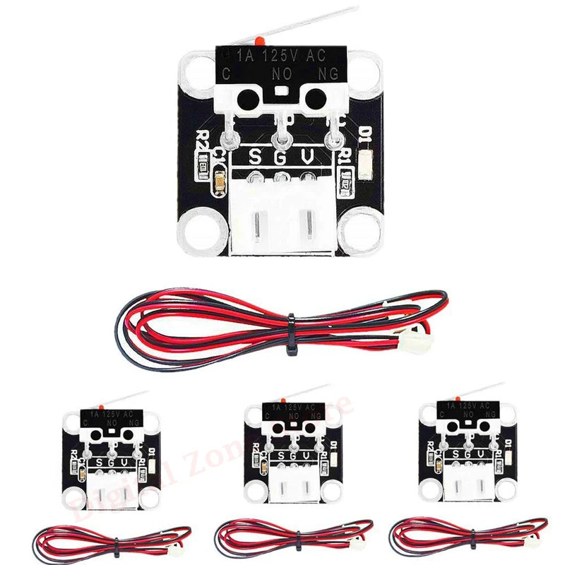 

4PCS 3D Printer Limit Switch With 1 Meter Line End Stops Mechanical Switch Module for Creality Ender 3pro CR10 10S