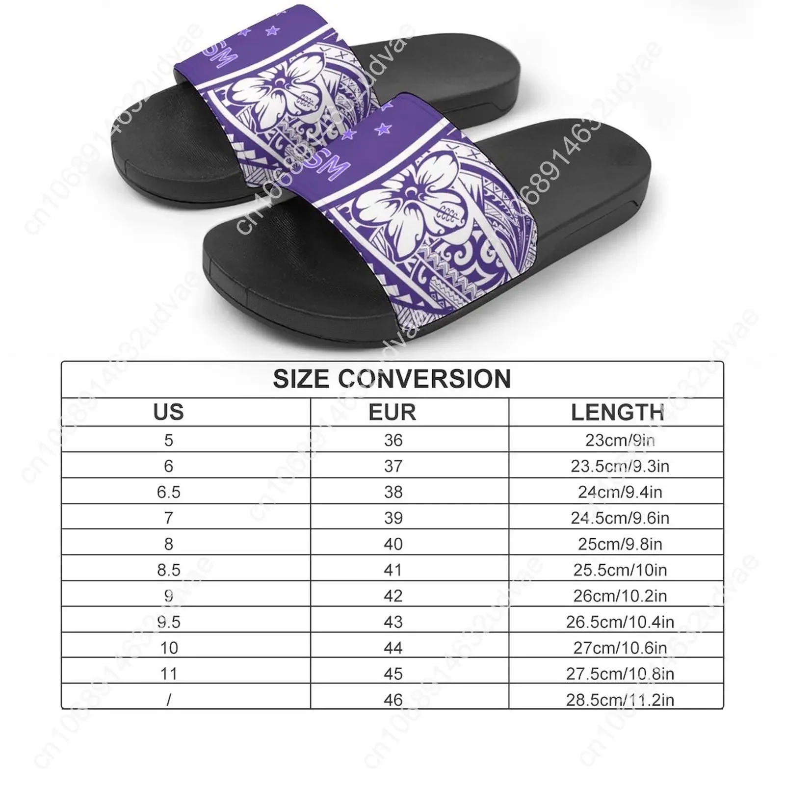 New Print Adult Indoor Slippers Fashionable Design Slipper Polynesian Traditional Tribal Women Men Beach Sandal Slippers