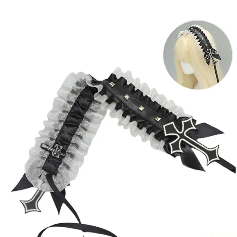 

31BF Bows Hairbands for Photo Studio Halloween Eye-catching Props for Easter Adorkable Party Daily Wear Headpiece