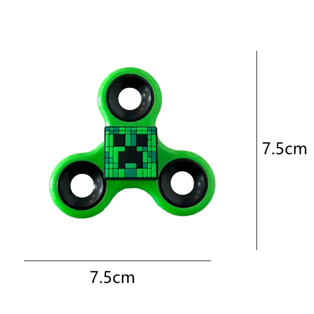 1 Peça de Figuras de Ação do Minecraft em Estilo Cartoon, Fidget Spinner, Modelo de PVC para Alívio de Estresse, Brinquedo para Crianças