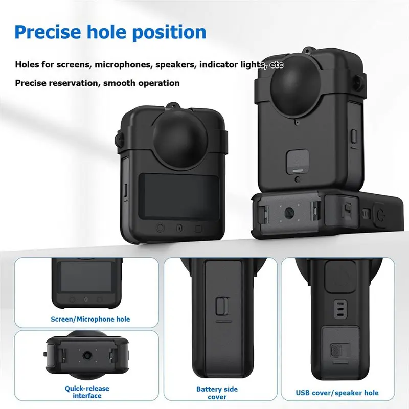 24-Hour Delivery For DJI Osmo 360 II I Camera Anti-Scratch Shockproof Silicone Case Cover Skin Full Body Protection Shell