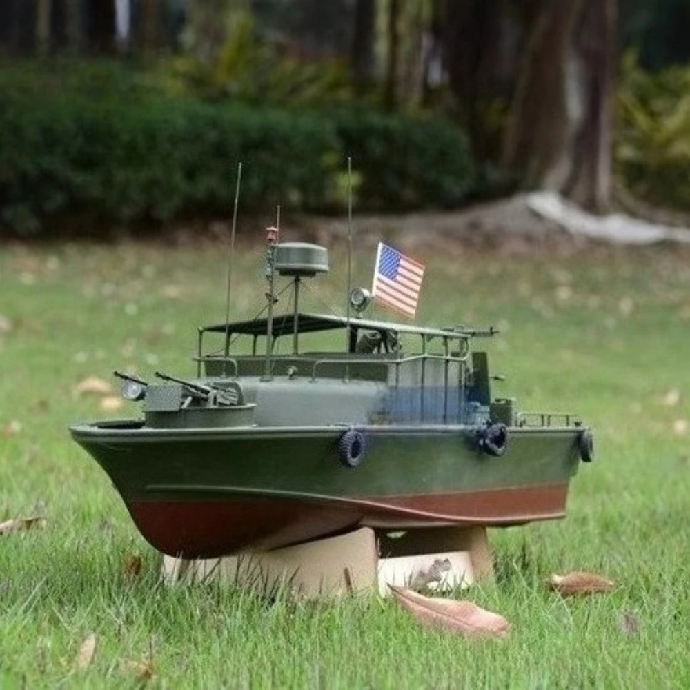 Barca RC 1:18 Nave della Patrol Inlandia Versione RTR Getto d'Acqua Propulsione Modello di Barca d'Assalto Giocattolo Modello di Nave di Controllo Remoto per Adulti