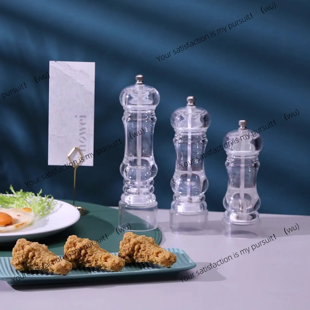 Botella de molienda de sésamo Manual de cocina, botella de condimento de vidrio, molinillo de pimienta negra