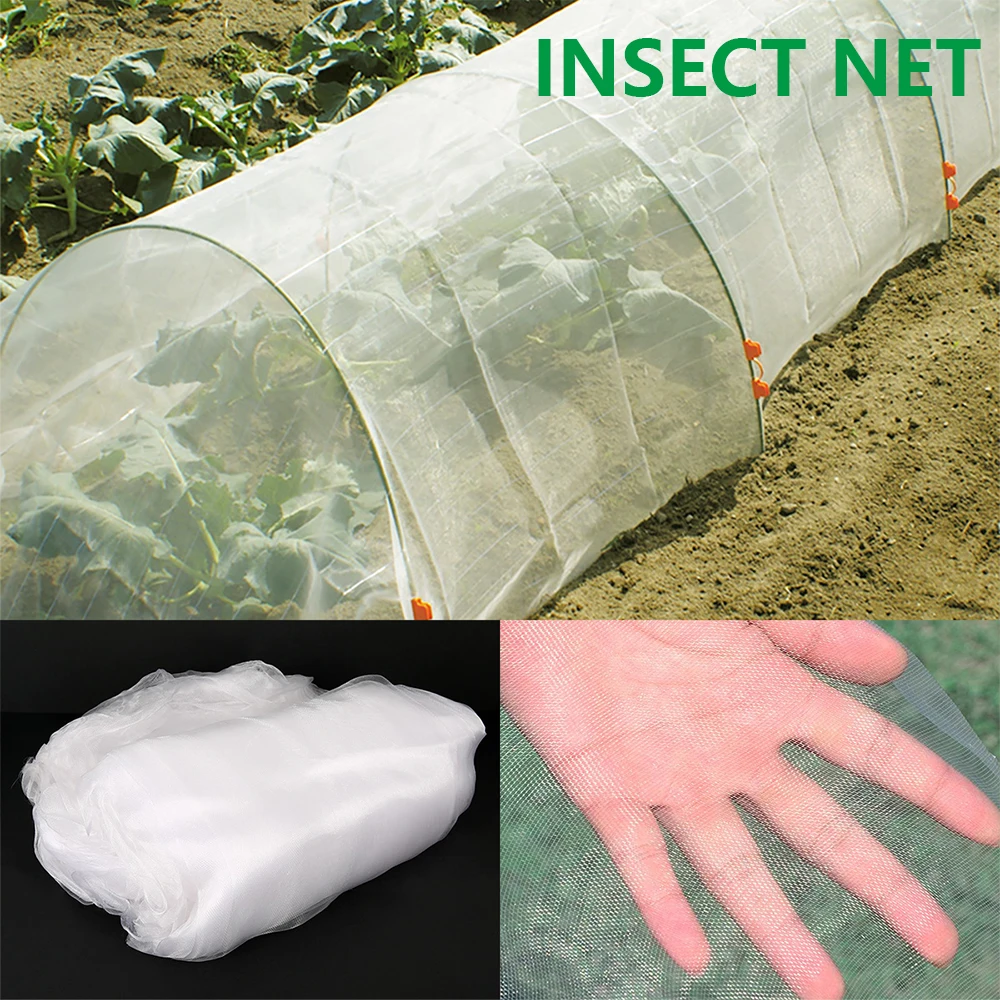Garten-Insektenschutznetz Pflanzen-Gemüse-Obst-Schutzabdeckung Blumen-Gewächshaus Schädlingsbekämpfung Anti-Vogel-Schutznetz 60 Maschen
