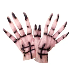 Fashion Halloween Show Cosplay Dressing Props Ghost Gloves Horror Tricks Scary Devil Vampire Monster Wolf Claw Festival