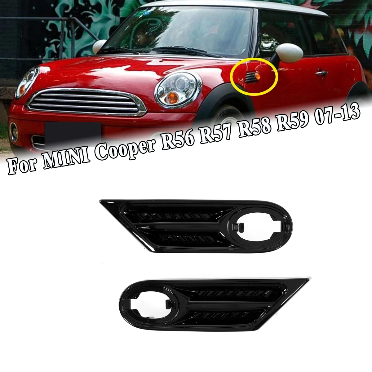 

Крышка корпуса бокового габаритного фонаря (без лампы) для BMW MINI COOPER R56 R57 R58 R59 2007-2013 63137260202 63137260201