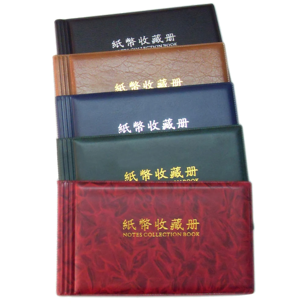 20 Pages Paper Money Currency Banknote Collection Book Storage Album Creative Money Banknote Protective Bag for Collector