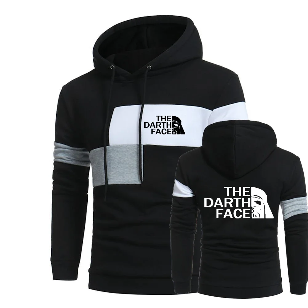 

2024 Spring Popular Tops Famous Outdoor Brand THE DARTH FACE Logo Print Men Put Together Hoodie Sweatshirt Customizable Logo