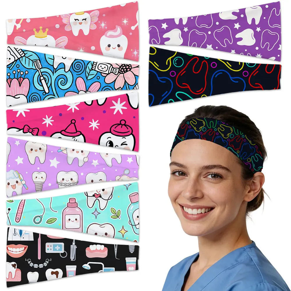 8pc Teeth Headbands Set for Women 4