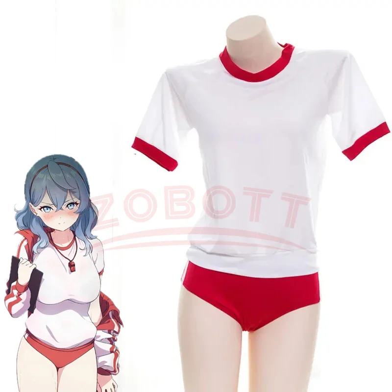 2025Anime Girl Student Gymnastics Gym Outfit Cheerleader Uniform Costume School Girl Sports Sukumizu Cosplay Mini Skirt