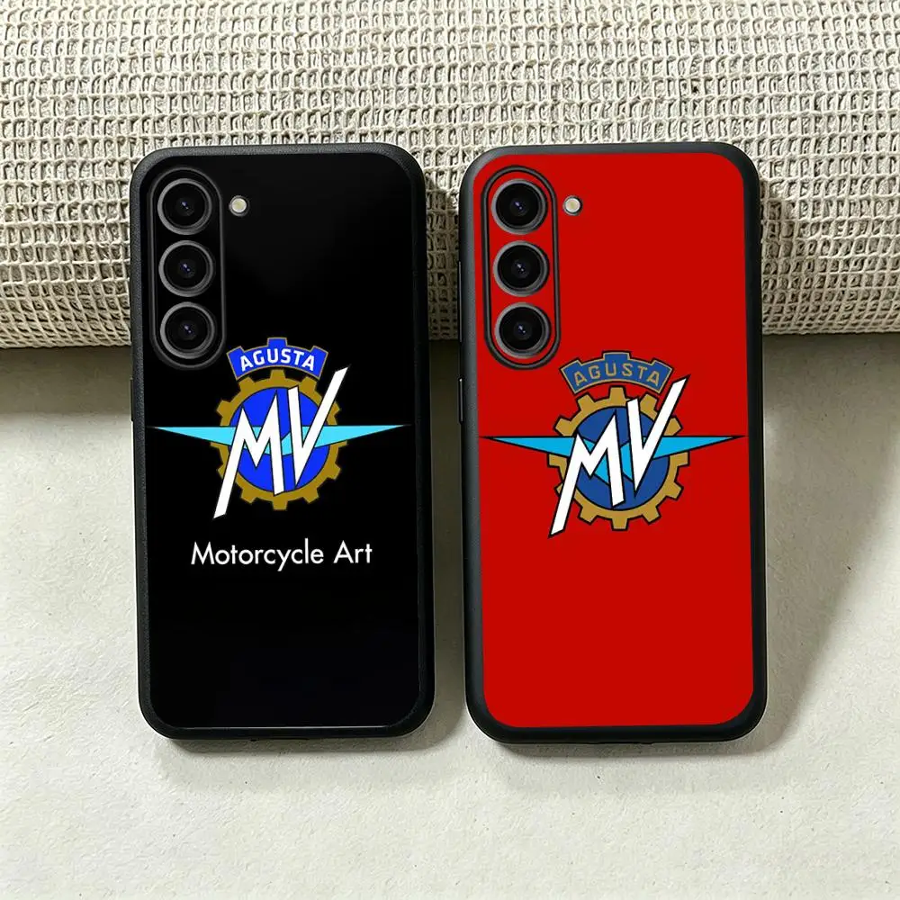 Moto Agu-staes logo ins art Phone Case For Samsung Galaxy S26 S25 S24 S23 S22 S21 Plus Ultra Fold A Soft Black