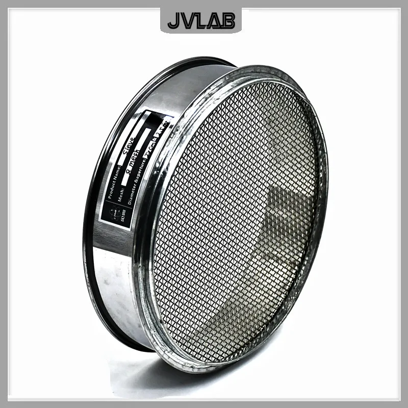 Sample Test Sieve Soybean Rice Grain Sesame Flour Sieve 304 Stainless Steel Wire Mesh And Frame R15cm 4~10 Mesh / 2~5mm