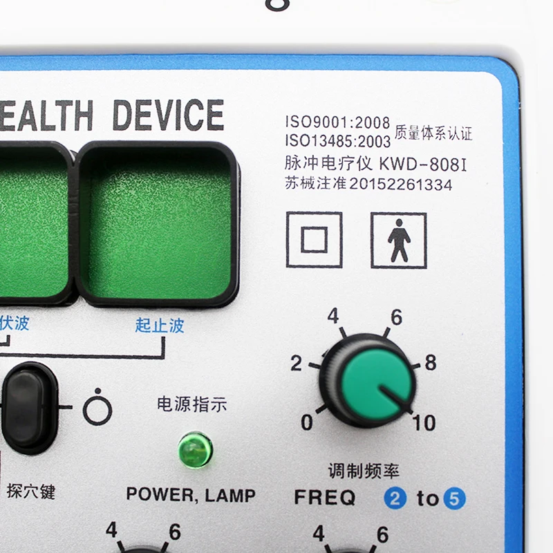محفز بالوخز الكهربائية ، الأعصاب والعضلات ، العلاج بالوخز الكهربائية ، 6 أشكال موجة ، 6 مدلك EMS الناتج ، 808I دينار