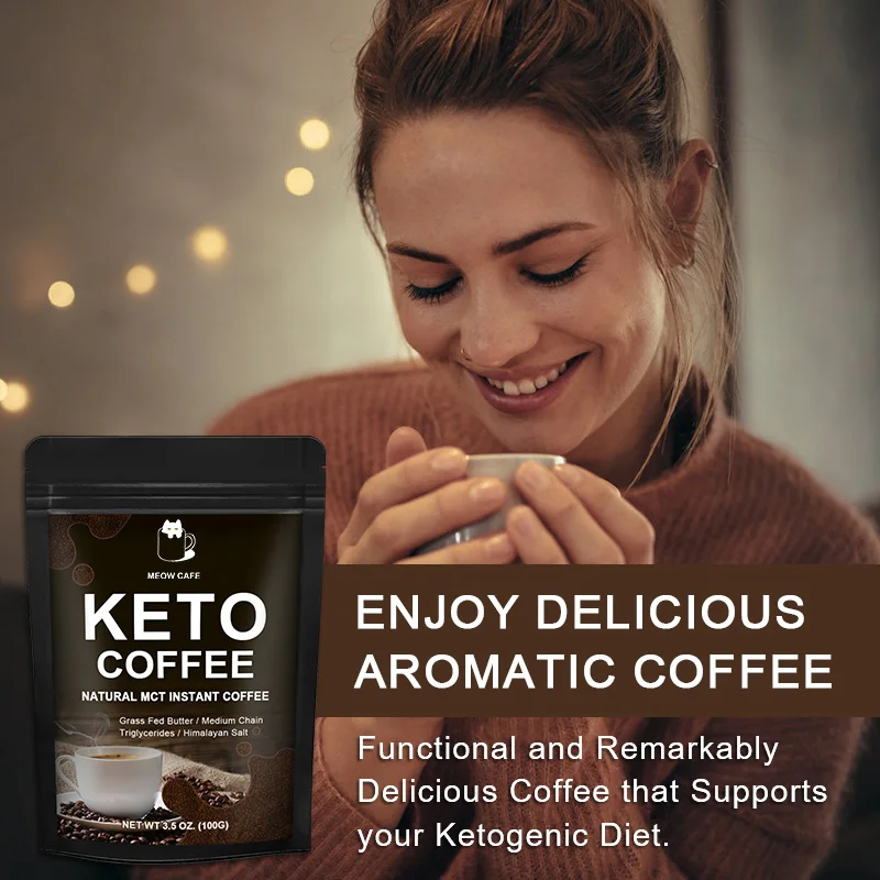 50G Keto Coffee Slimming Product Fat Burning Body Belly Waist Losing Weight Loss Cellulite Slim Beauty Tool Product