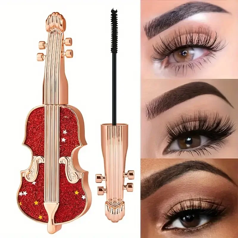 Mascara coiffant pour violon, allongeant les boucles, imperméable, mince, Long, tête de brosse Fine, très fin, durable, sans bavures, maquillage pour les yeux