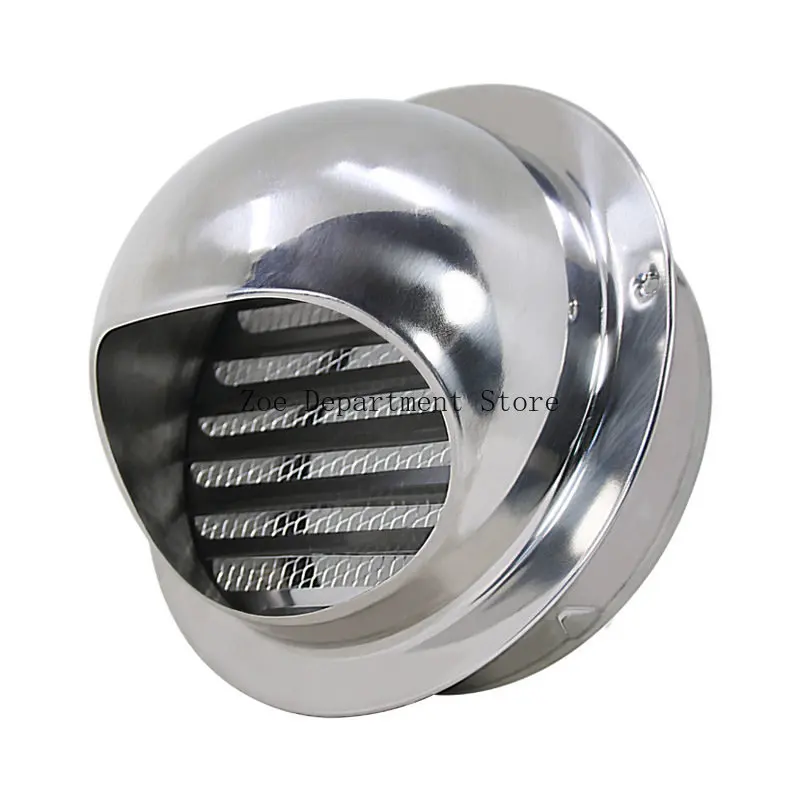 

60-120mm Steel ventilation grill wall hole cover extractor hood louver valve exhaust fan pipe Heating Cooling Vent system