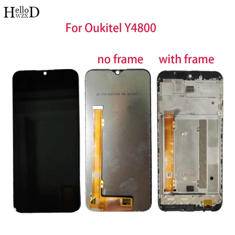 Mobile Phone LCD Display For Oukitel Y4800 LCD Display With Frame Touch Screen Sensor Digitizer Panel LCDs Repair Parts Tools