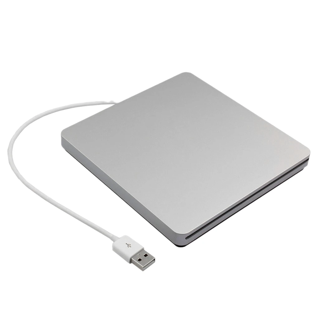 

GFR5-External DVD Drive USB 2.0 for Laptop Mac Macbook Windows 7/8 Silver