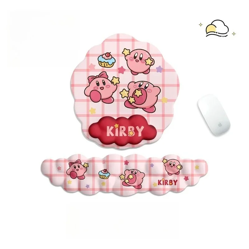 

Kawaii Kirby Mouse Pad With Wrist Rest Gaming Keyboard Mouse Pads Keyboard Hand Rest Soft Wrist Support Hand Pillow Mousepad