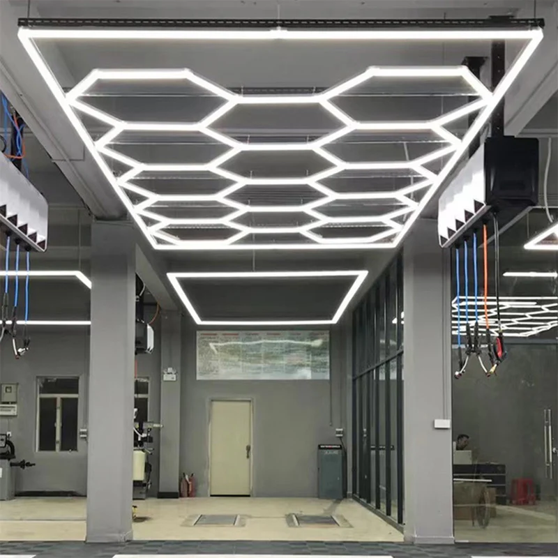 

Faddish Car Washing Booth, Ceiling Detailing Lights, Garage Lamp, Hexagon LED Light, Working Light, 2022 Wholesale