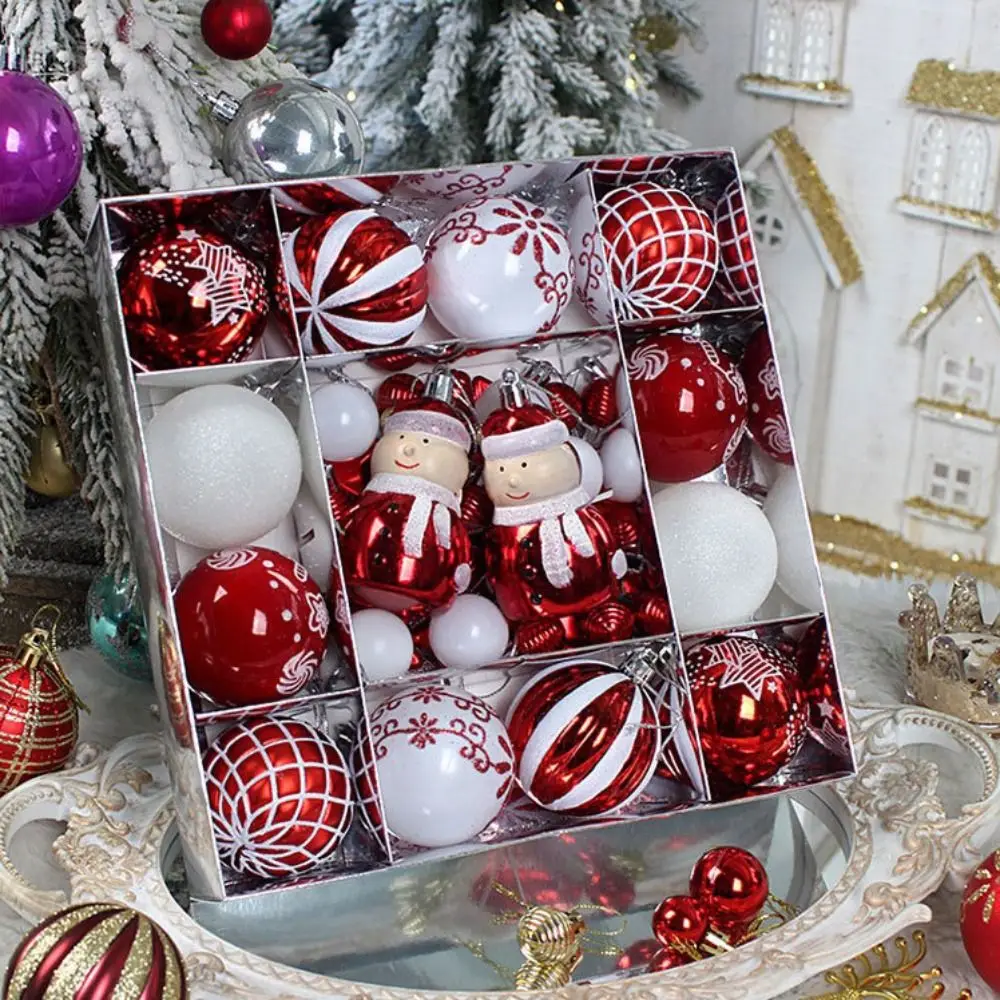 

Пластиковый рождественский шар, подвеска, круглый шар, окрашенный рождественский елочный шар, цветной шар, украшение для рождественской вечеринки