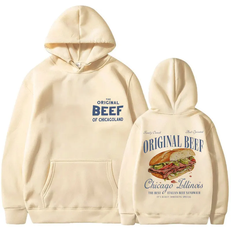 The Bear TV Show Graphic Printing Hoodie Men Women Original Beef Sandwich Hooded Sweatshirts Fashion Casual Pullover Streetwear