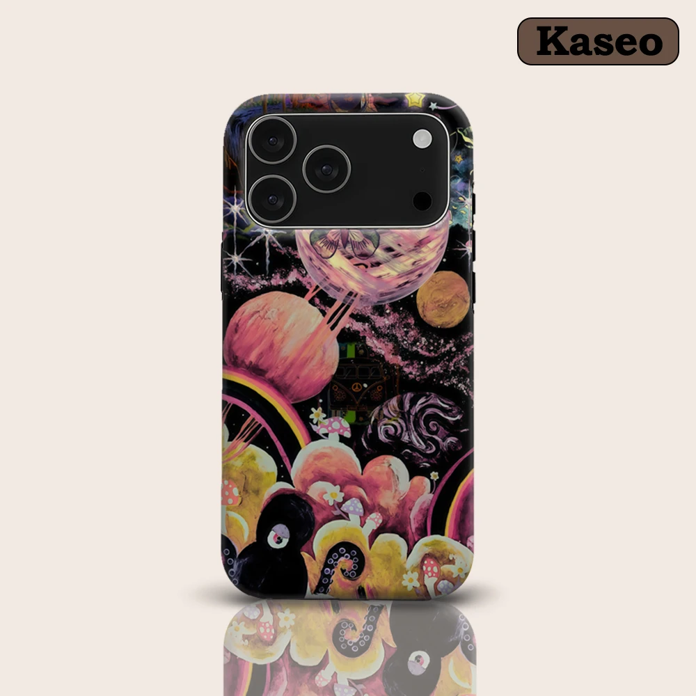 Psychedelic Cosmos Odyssey for Magnetic Phone Case for IPhone 17 16 15 14 13 Pro Max Plus Single Double-layer Tough Case