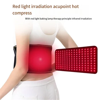 Infrared light LED therapy belt waist red light heating full body massage belt pad for waist support waist massage pain relief