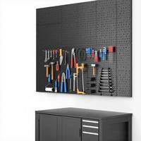 1PCS Heavy Duty Metal Tool Storage Organizer Board Convenient For Garage Workshop Practical Organize Tool With Hole Rustproof