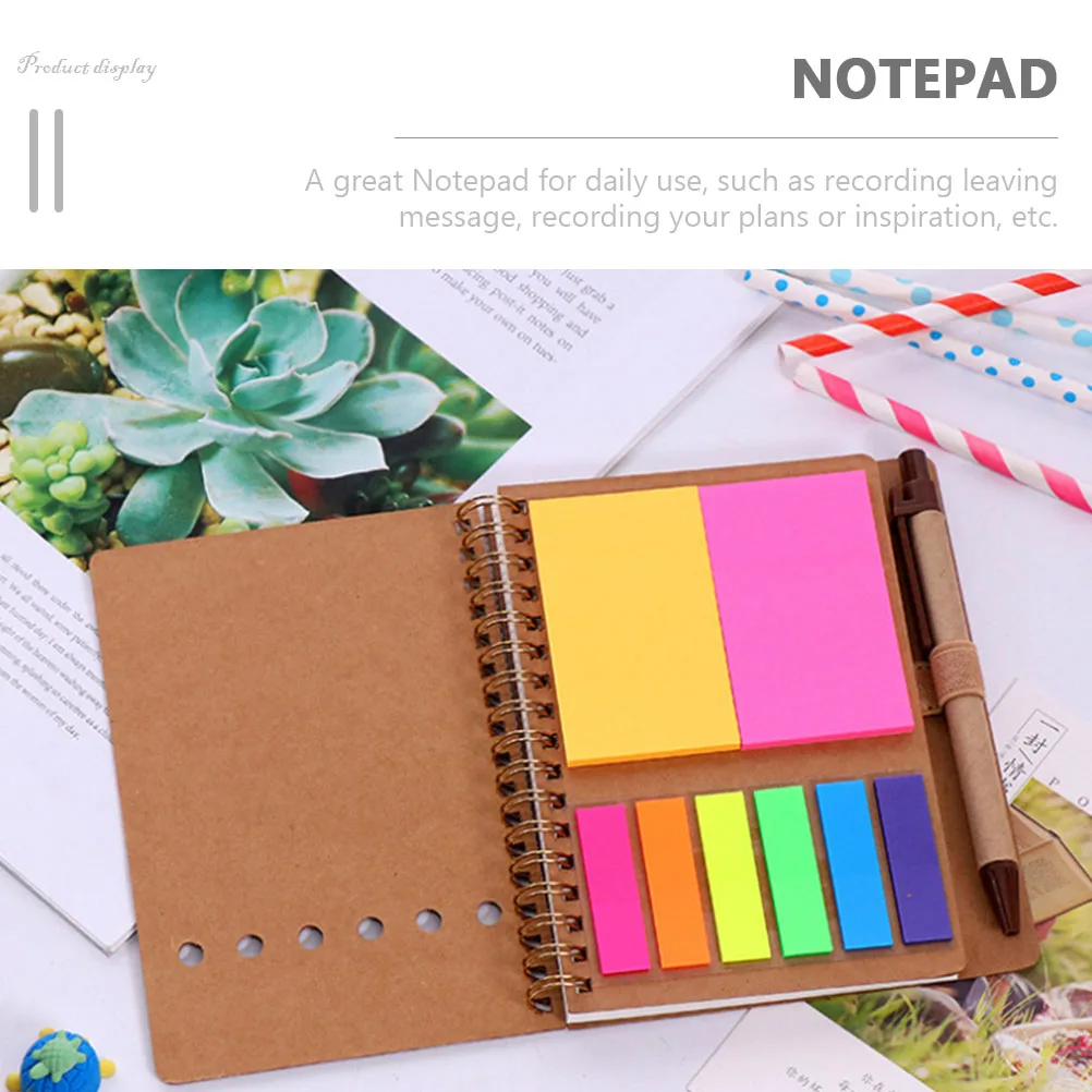 3Pcs Colored Coil Notepad High Durability Lightweight Design Ideal for School Office Learning Schedule Planning Writing Journal